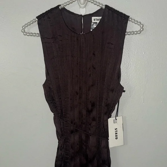 STAUD MIZU DRESS EARTH PLISSE - Picture 3 of 16